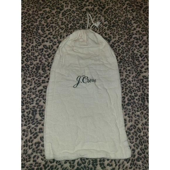J.Crew Tote Makeup Bag Women's One Size Canvas Logo Drawstring Casual (AAA) - Picture 1 of 5